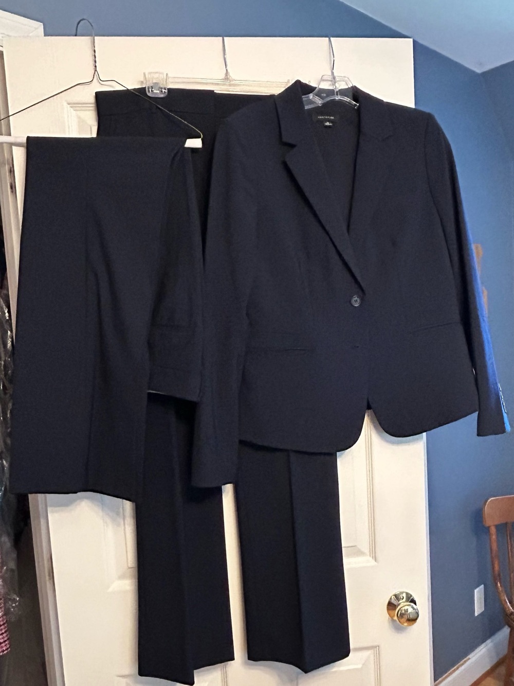 Ann Taylor Navy Women's Suit Jacket & 2 Pair of Pants